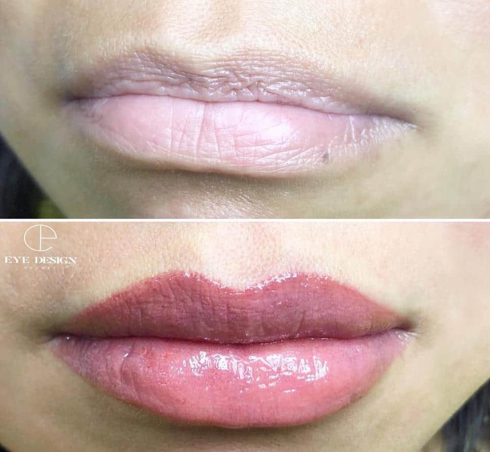 cosmetic lip tattoo